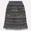 Skirts * | Missoni Knitted Mini Skirt In Wool Blend Multicolor