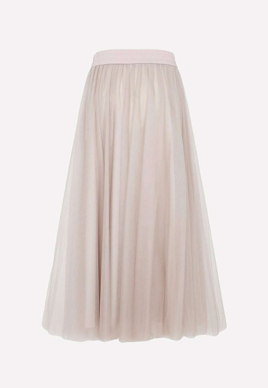 Skirts * | Fabiana Filippi Tulle Flared Skirt Pink