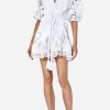 Evening * | Alexis Zazario Macrame Lace Mini Dress White