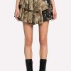 Skirts * | Roberto Cavalli Floral-Brocade Mini Skirt Multicolor