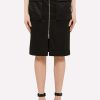 Skirts * | Givenchy Satin Zipped Knee-Length Skirt Black