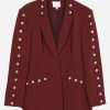 Evening * | Cinq A Sept Studded Dive Blazer Red