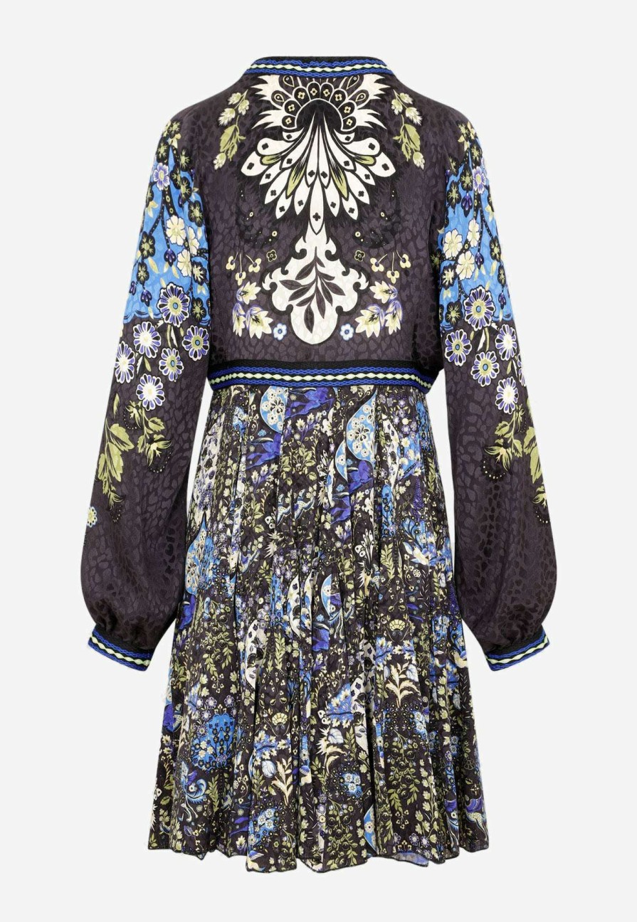 Dresses * | Etro Irima Silk Mini Dress Multicolor