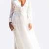 Dresses * | Les Canebiers Lily Summer Dress With Tie Detail White