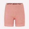 Shorts * | Off-White Logo Band Cycling Shorts Pink