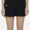 Shorts * | Balmain Grain De Poudre Cargo Shorts Black