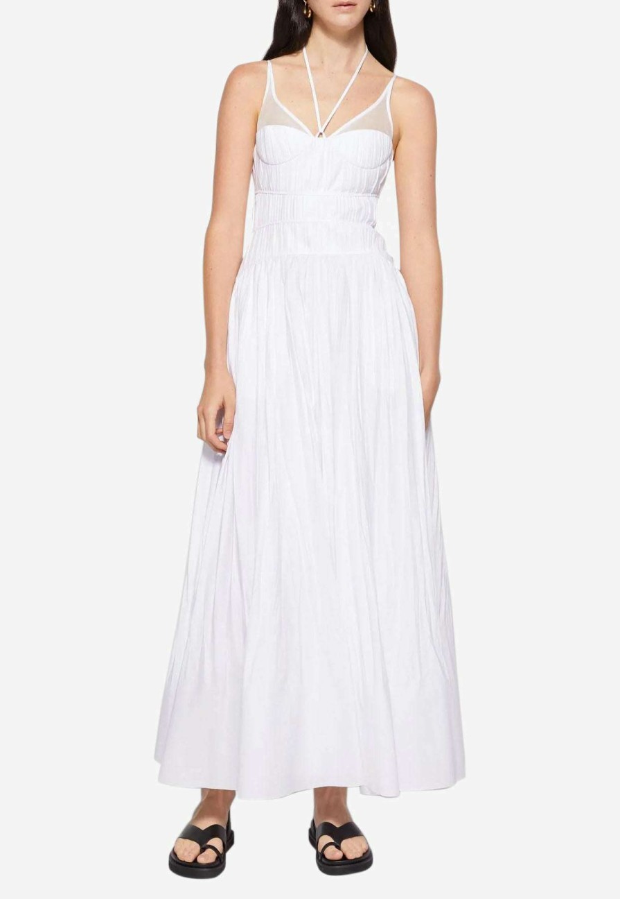 Dresses * | Jonathan Simkhai Indy Bustier Maxi Dress White