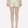 Shorts * | Valentino Chain 1967 Brocade Shorts Gold