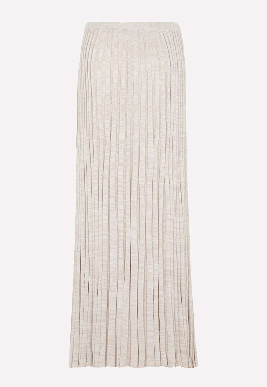 Skirts * | Christopher Esber Tie-Waist Pleated Maxi Skirt Beige