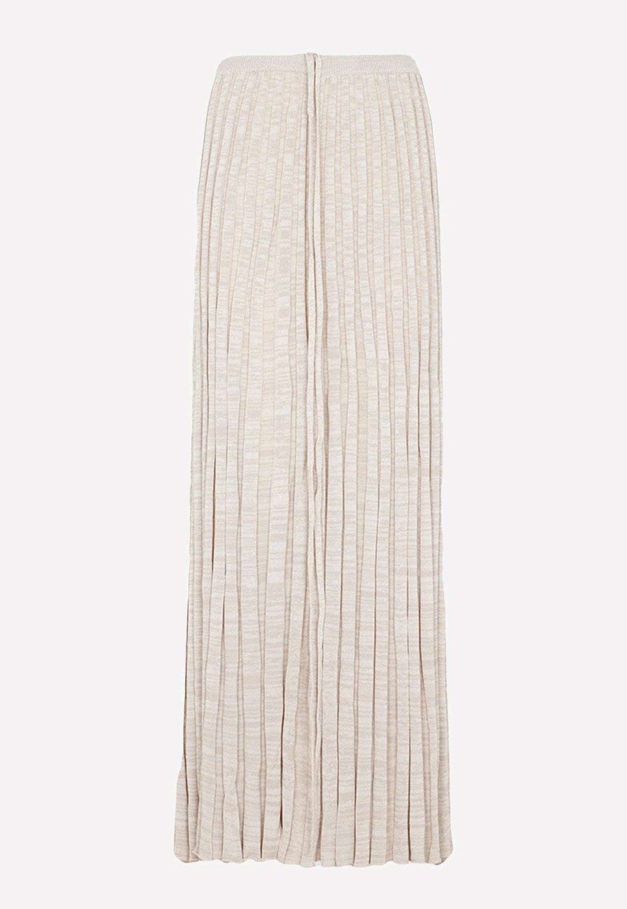 Skirts * | Christopher Esber Tie-Waist Pleated Maxi Skirt Beige