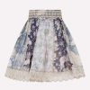 Skirts * | Zimmermann Celestial Lace Paneled Mini Skirt Multicolor