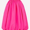 Skirts * | Alexander Mcqueen Parachute Midi Skirt In Tech Fabric Pink