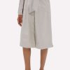 Skirts * | Jonathan Simkhai Shyla Tie-Waist Leather Skirt Gray