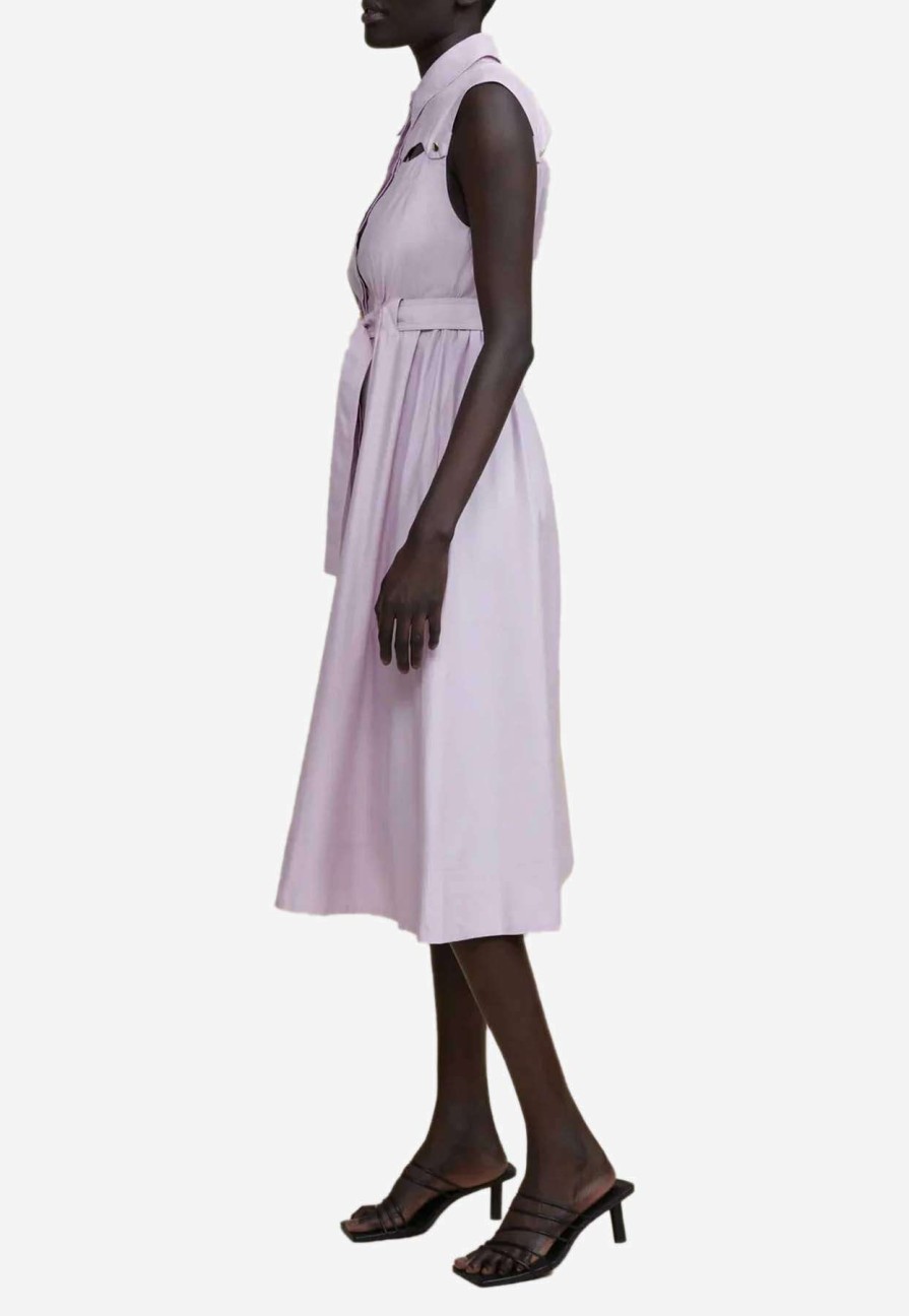 Dresses * | Acler Francis Sleeveless Midi Dress Lilac