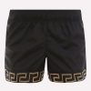 Shorts * | Versace Greca Print Running Shorts Black