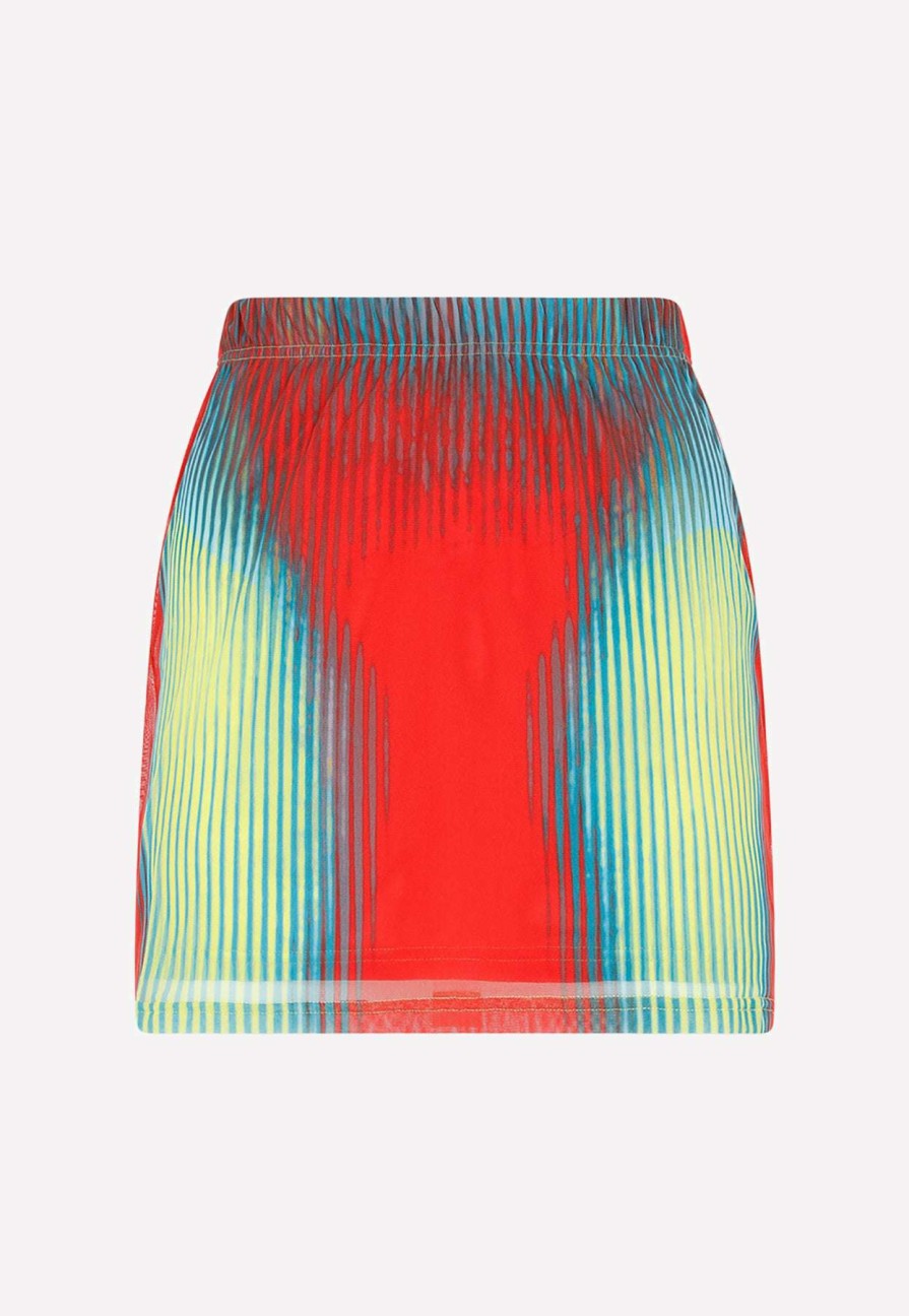 Skirts * | Y/Project X Jean Paul Gaultier Body Morph Mini Skirt Multicolor