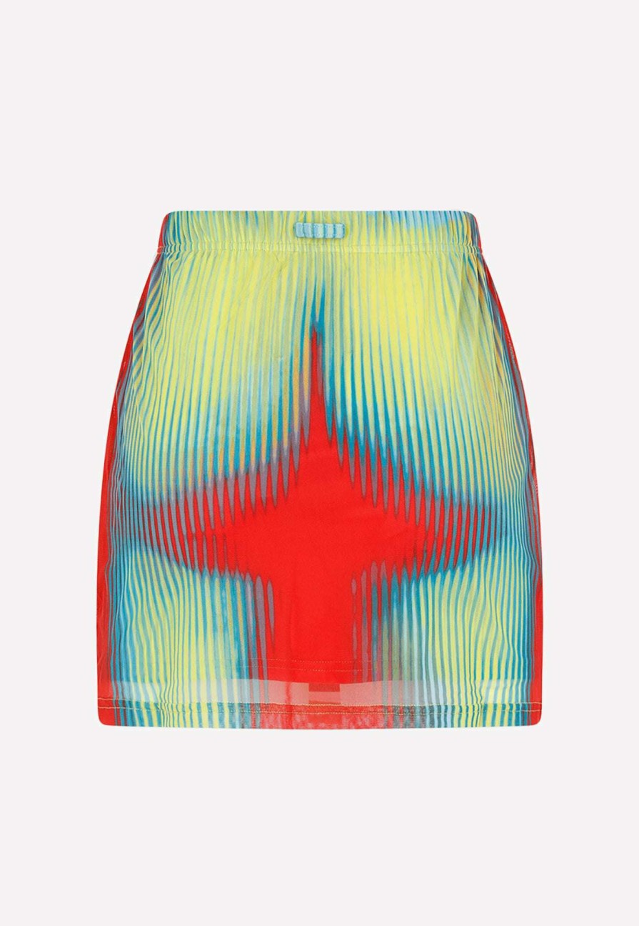 Skirts * | Y/Project X Jean Paul Gaultier Body Morph Mini Skirt Multicolor