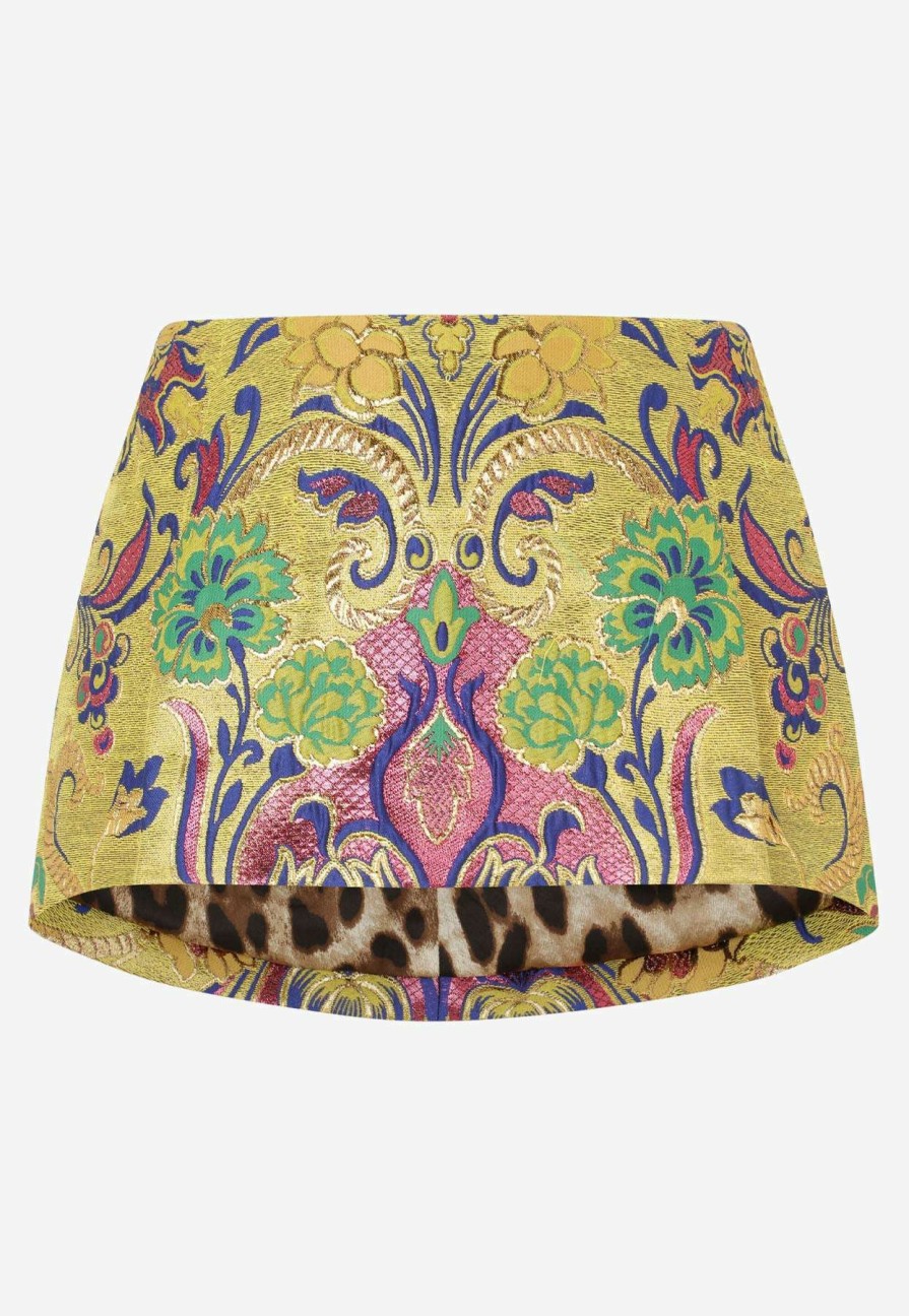 Skirts * | Dolce & Gabbana Floral Print Mini Skirt Multicolor