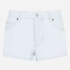 Shorts * | Miu Miu Logo Denim Shorts Blue