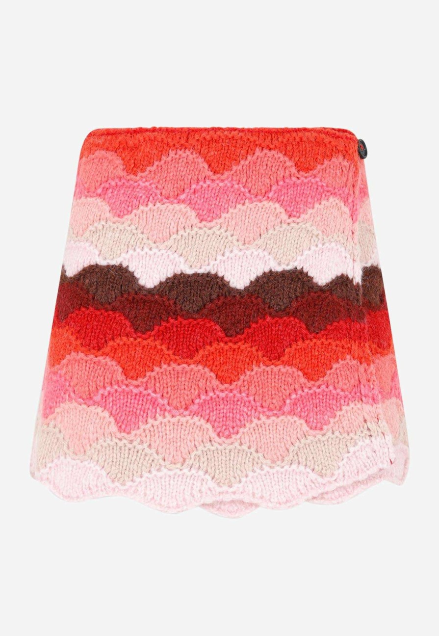 Skirts * | Alanui Under The Northern Sky Mini Skirt Multicolor