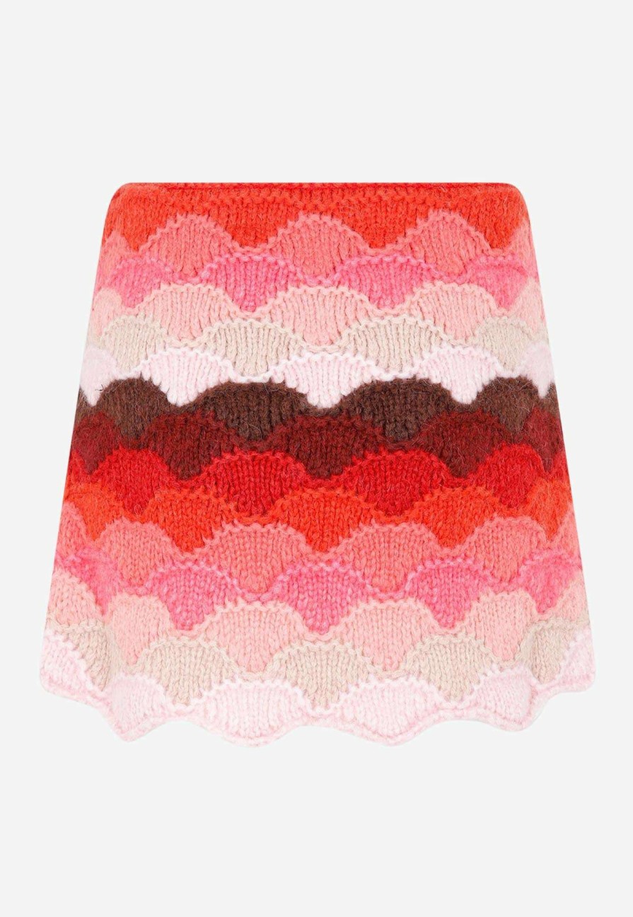 Skirts * | Alanui Under The Northern Sky Mini Skirt Multicolor