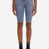 Shorts * | Balmain Denim Cycling Shorts Blue