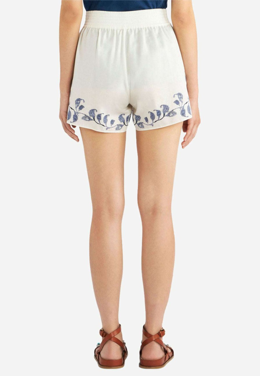 Shorts * | Etro Old School Tattoo Print Shorts White