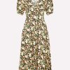 Dresses * | Marni Floral Print Midi Dress Multicolor