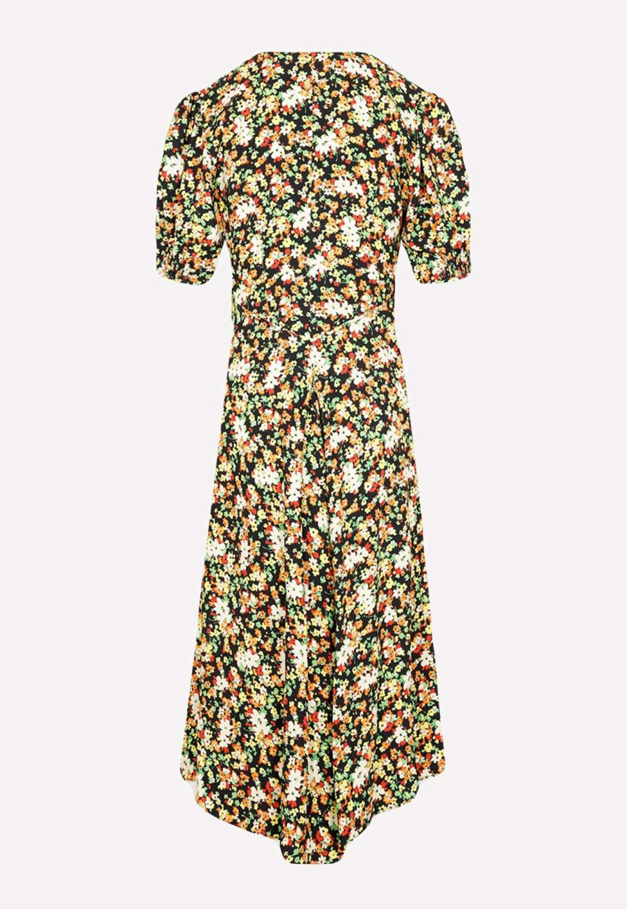 Dresses * | Marni Floral Print Midi Dress Multicolor