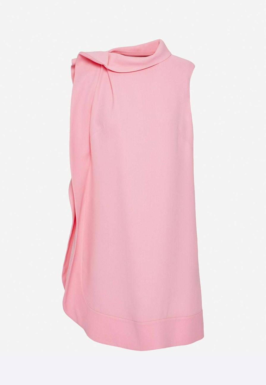 Dresses * | Valentino Mini Dress Georgette Cady- Delivery In 3-4 Weeks Pink