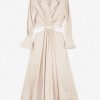 Dresses * | Jonathan Simkhai Alex Shirt Dress With Cut-Outs Beige