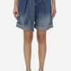 Shorts * | Golden Goose Db Belted Denim Shorts Blue