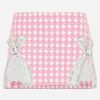 Skirts * | Area Crystal Bow Houndstooth Mini Skirt Pink