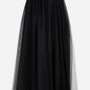 Skirts * | Fabiana Filippi Tulle Midi Pleated Skirt Black