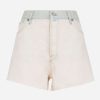 Shorts * | Etro Rocket Denim Shorts White