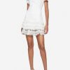 Evening * | Jonathan Simkhai Paisley Crepe Applique Mini Dress White