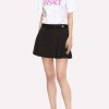 Skirts * | Versace Medusa-Button Pleated Mini Skirt Black