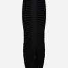 Skirts * | Alaia 3D Velvet Maxi Skirt Black