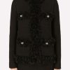 Evening * | Dolce & Gabbana Single-Breasted Boucle Jacket Black