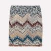 Skirts * | Missoni Zig Zag Fringed Mini Skirt Multicolor