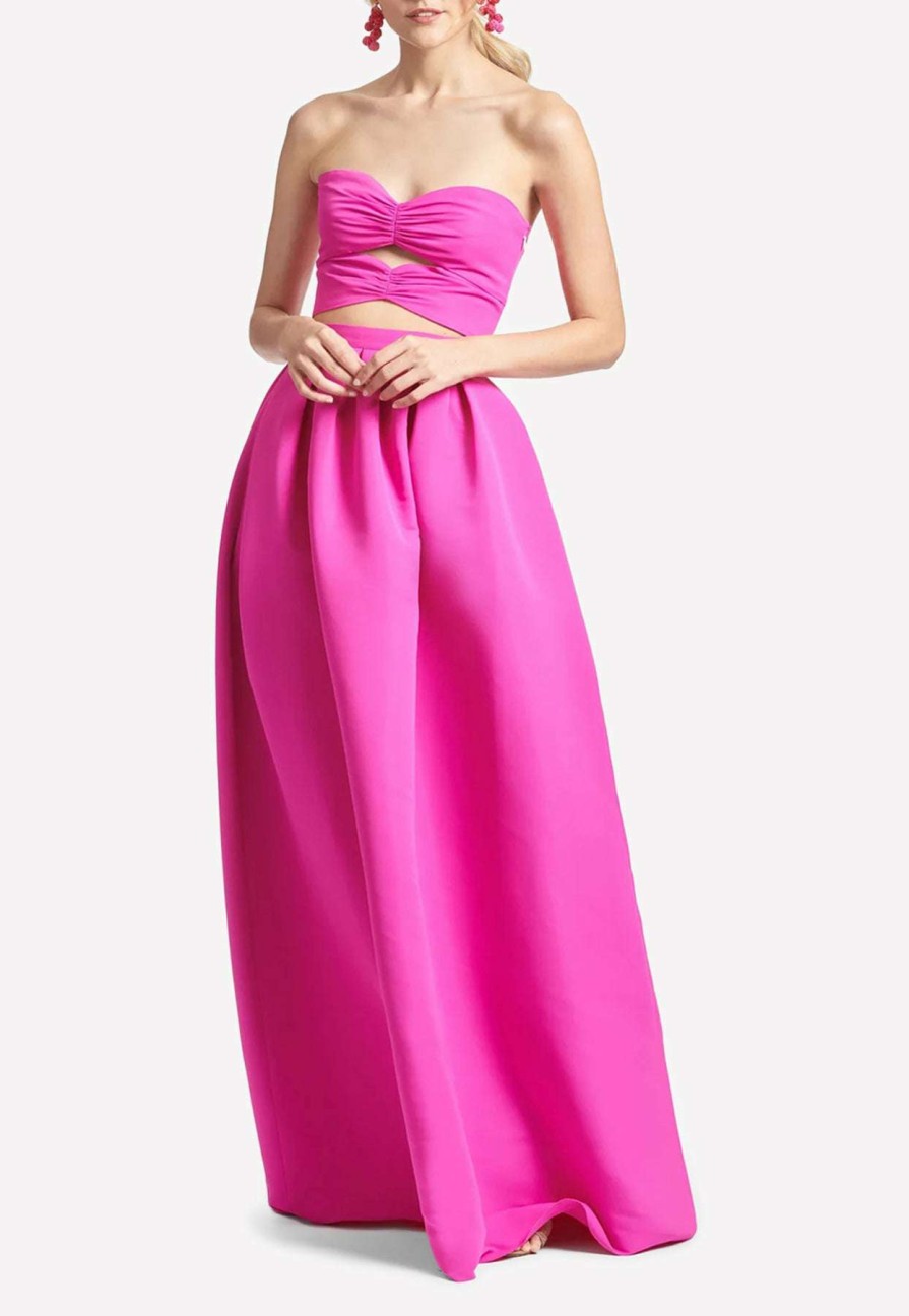 Skirts * | Sachin & Babi Ava Maxi Skirt With Box Pleats Pink