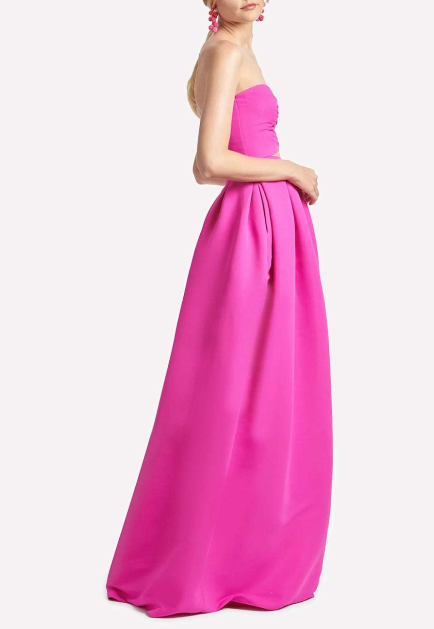 Skirts * | Sachin & Babi Ava Maxi Skirt With Box Pleats Pink