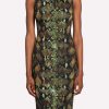 Dresses * | Roberto Cavalli Rock Python-Print Sleeveless Knee-Length Dress Multicolor