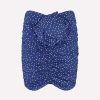 Skirts * | Magda Butrym Polka Dot Mini Skirt Navy