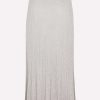 Skirts * | Gabriela Hearst Meda Rib Knit Midi Skirt White