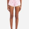 Shorts * | Etro Liquid Paisley Fringed Mini Shorts Pink