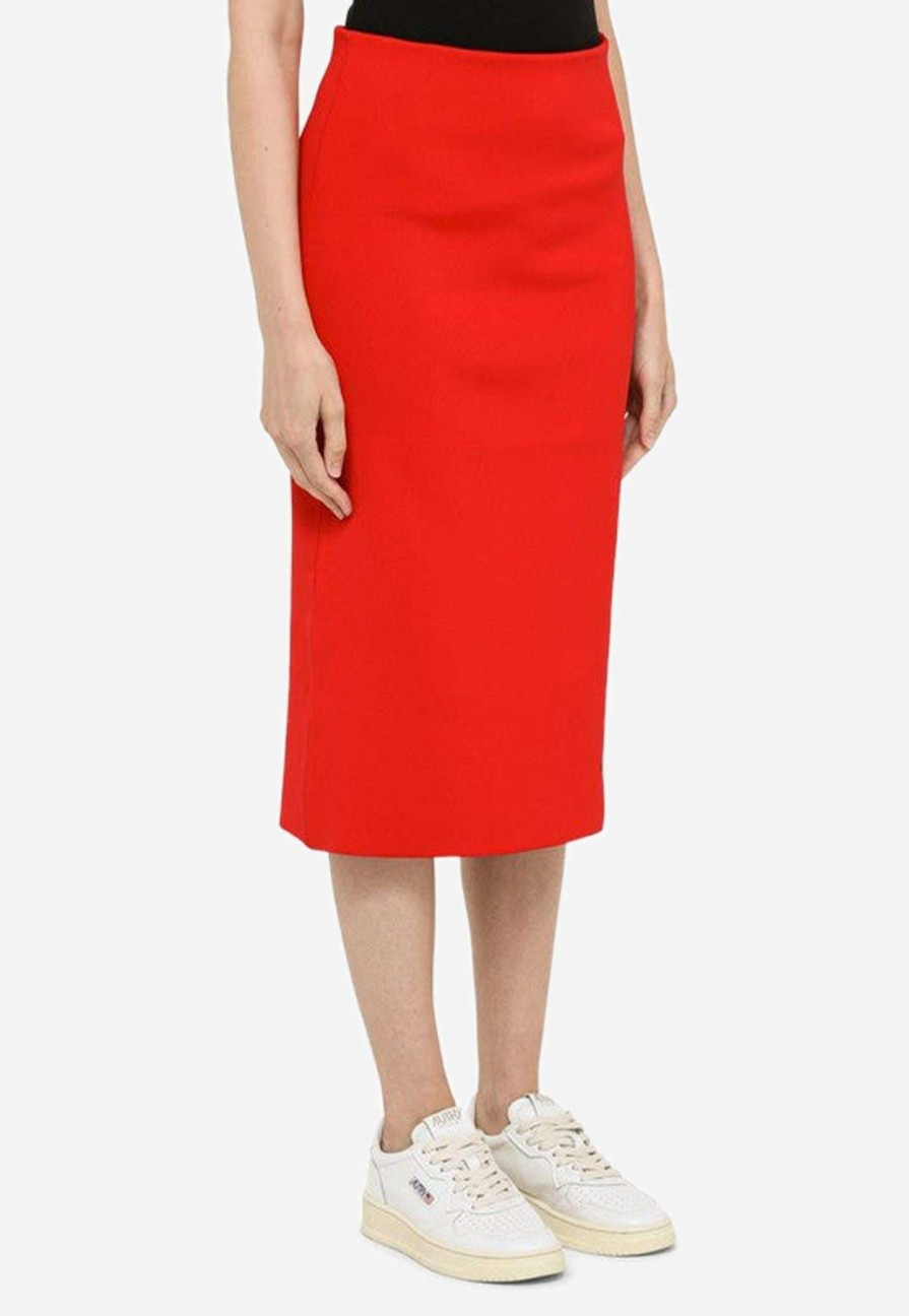 Skirts * | Marc Jacobs Jersey Pencil Skirt Red