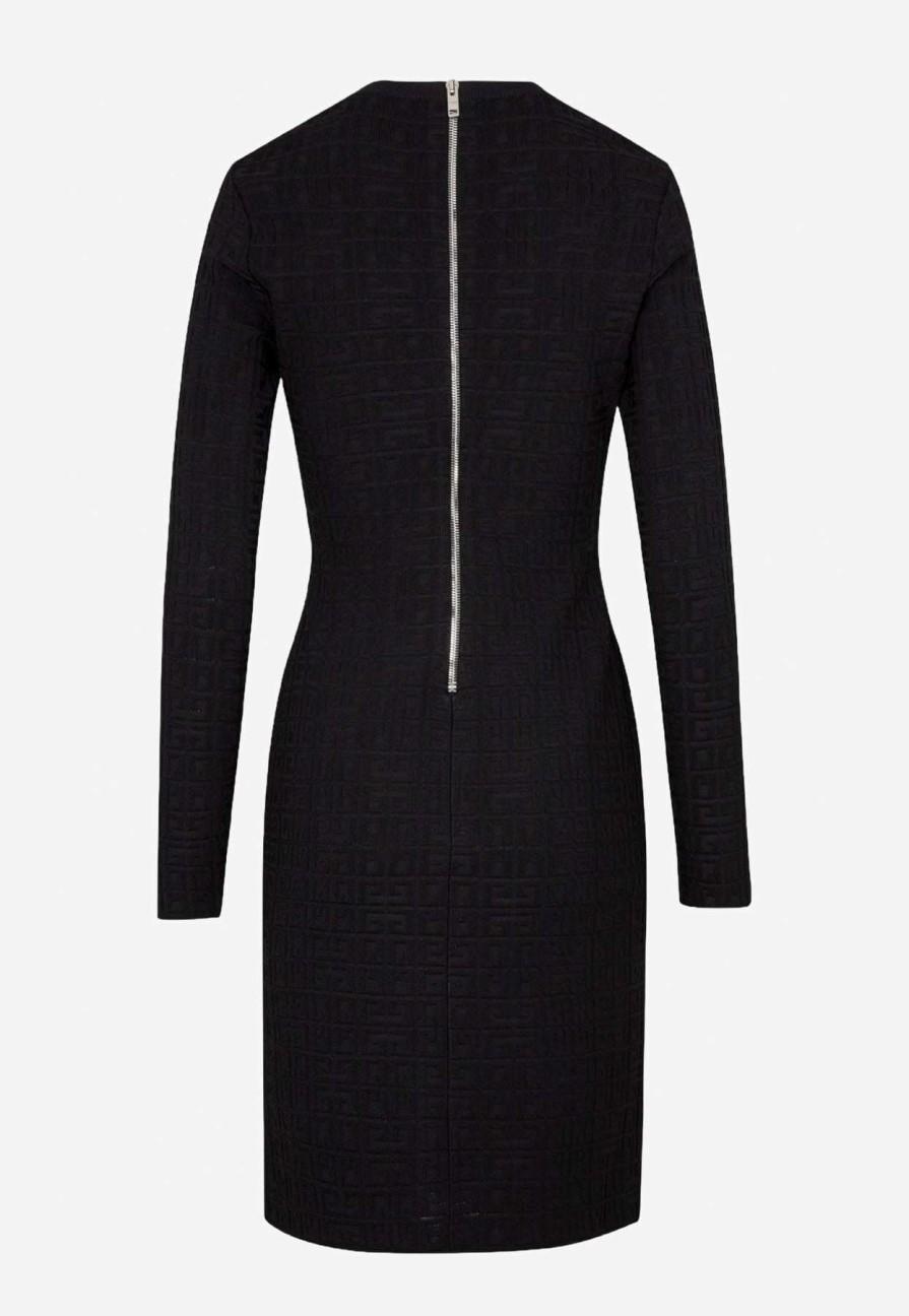 Dresses * | Givenchy 4G Jacquard Mini Dress Black