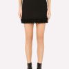 Skirts * | Dolce & Gabbana High-Rise Boucle Mini Skirt Black