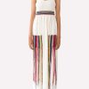 Dresses * | Chloe Maxi Tank Dress With Crochet Detail White